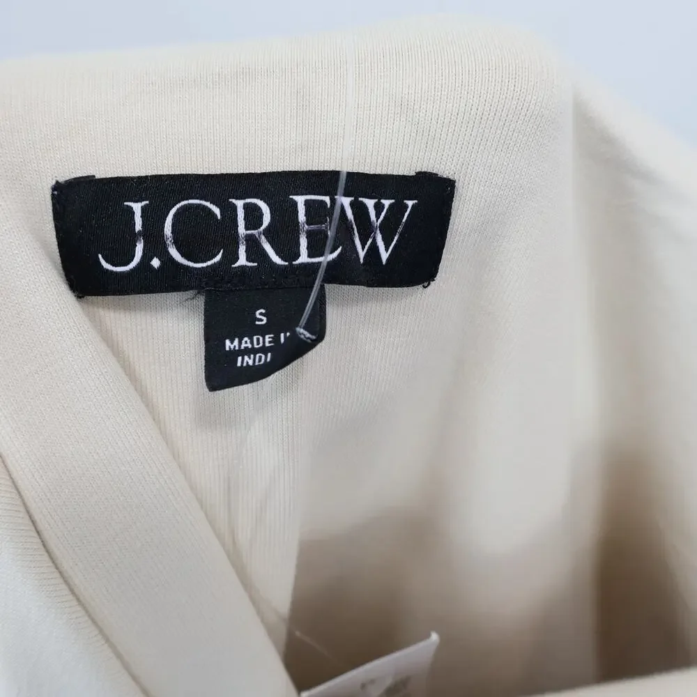 J.Crew Strapless Colorblock Midi Mixy Dress Natural Black Size Small NWT - Picture 4 of 8